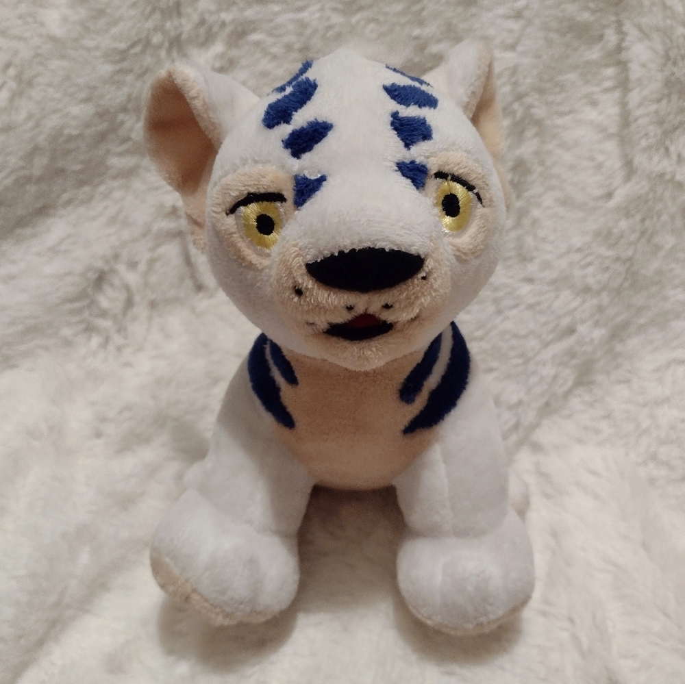 Neopets White Kougra Plush 2007 Limited Edition 7" White Blue Tiger Snap Creatio